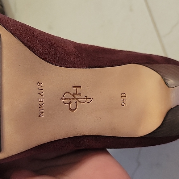 Cole Haan Nike Air suede heels size 9 1/2 - Picture 3 of 5